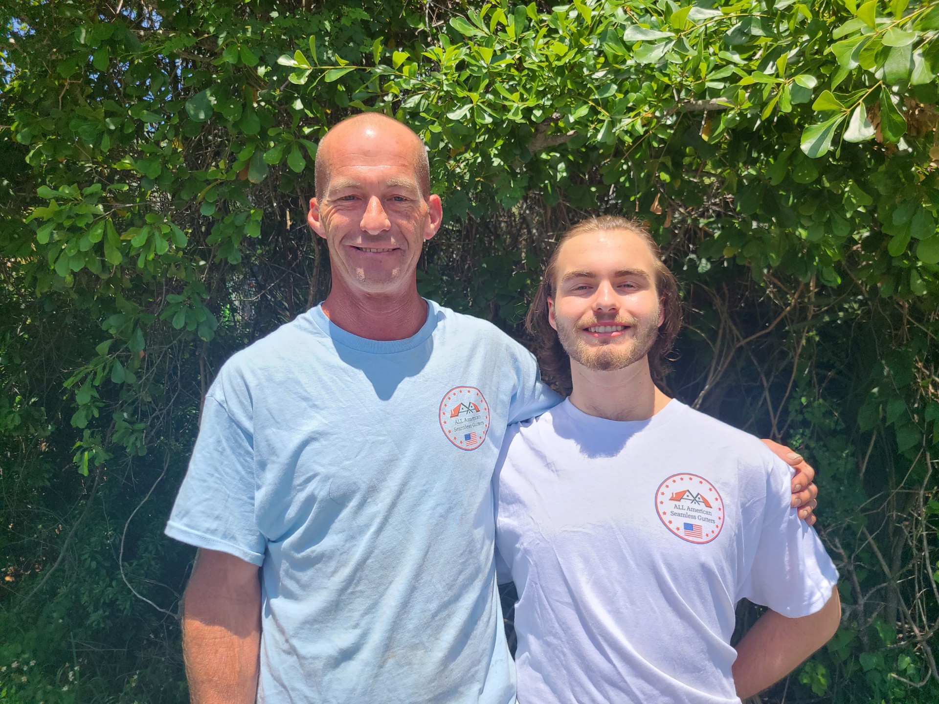 A proud father and son, All-American Seamless Gutters is family owned and operated